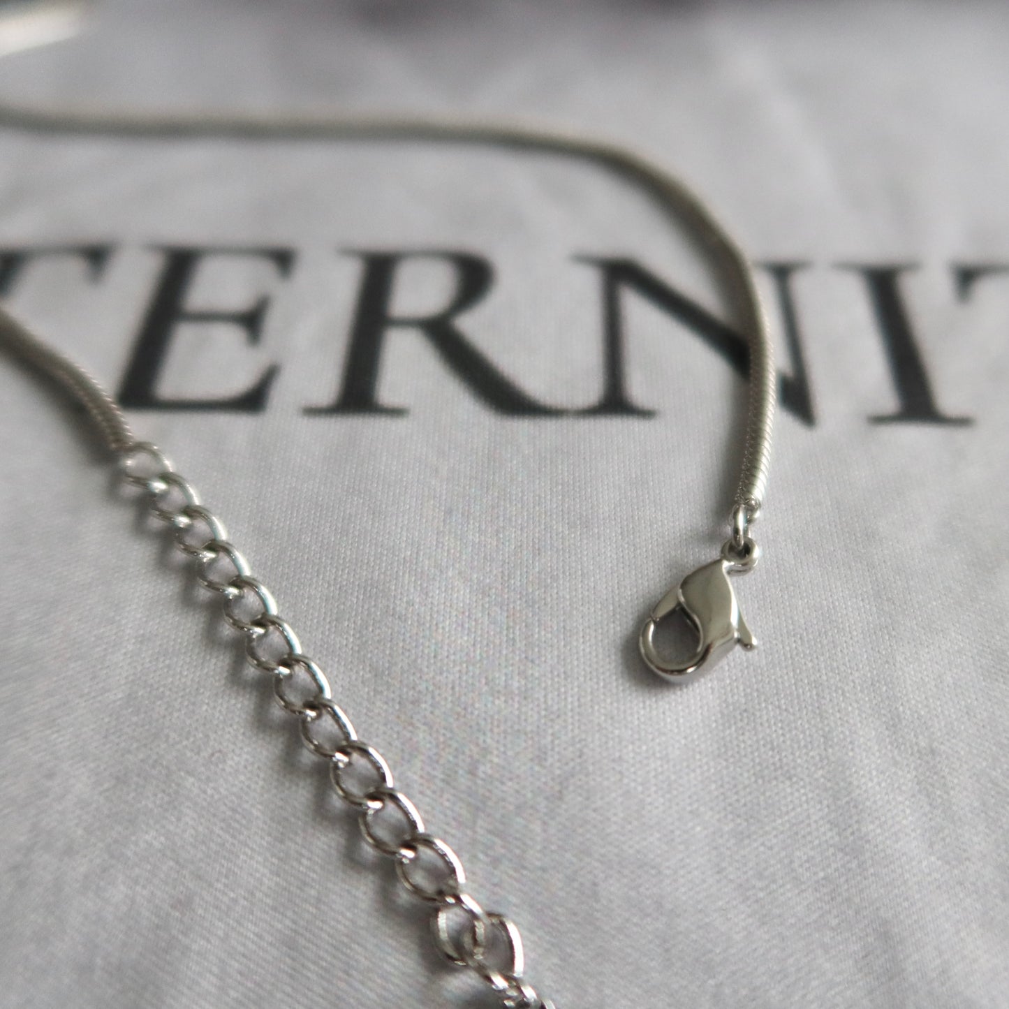 Christian Dior Silver-Tone D Pendant Necklace