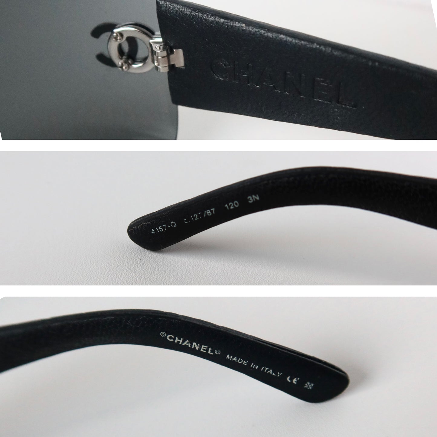 Chanel Shield Sunglasses 4157-Q C.12/87