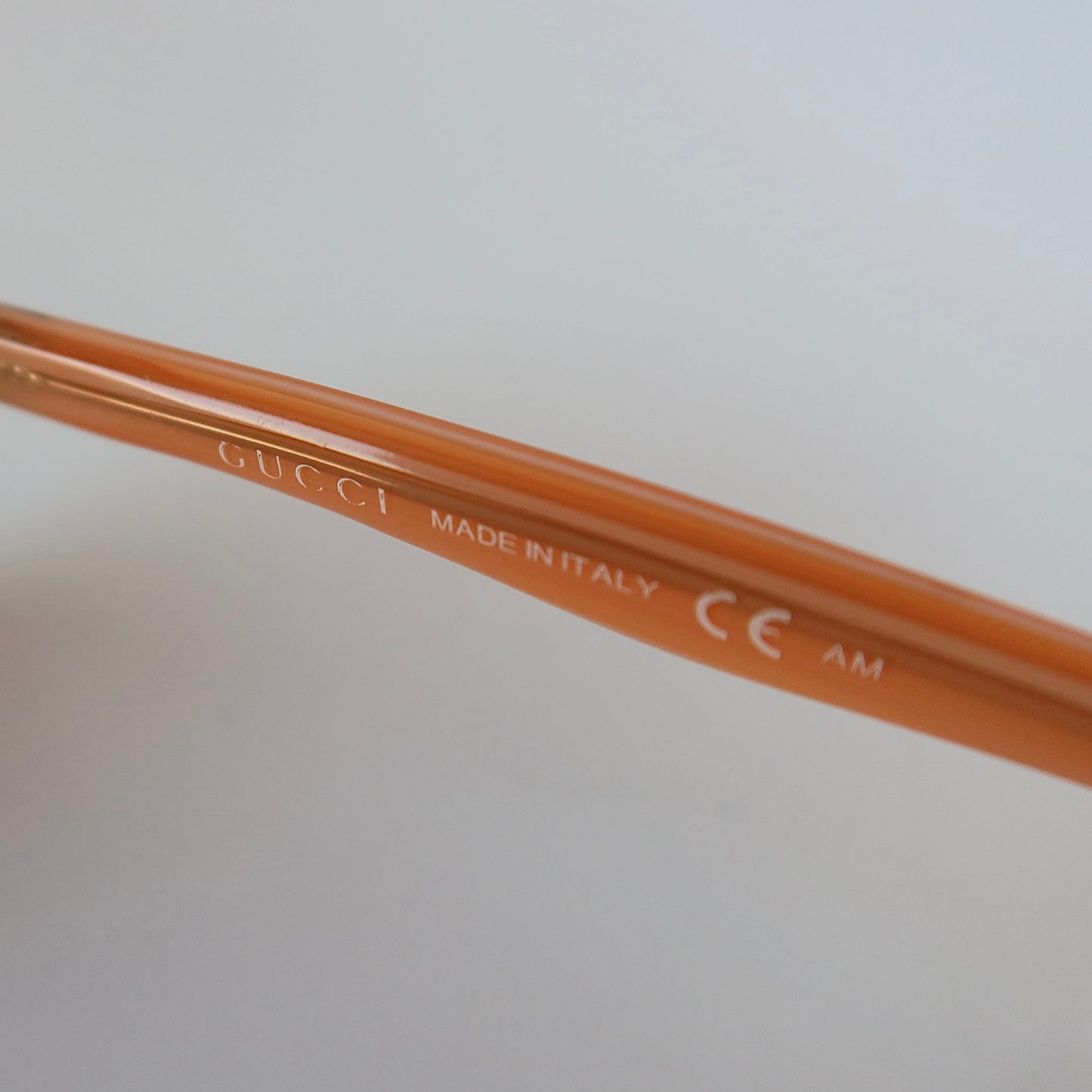 Gucci Rimless Orange Temple Sunglasses #080