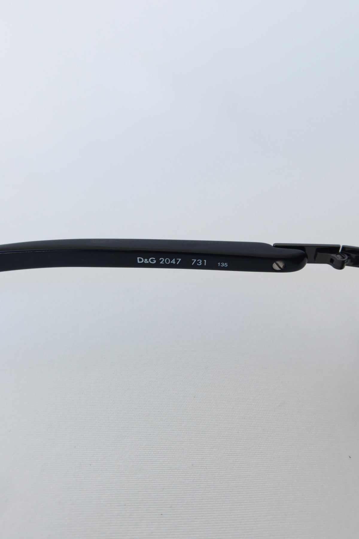 D&G Black Rectangle Sunglasses · Case
