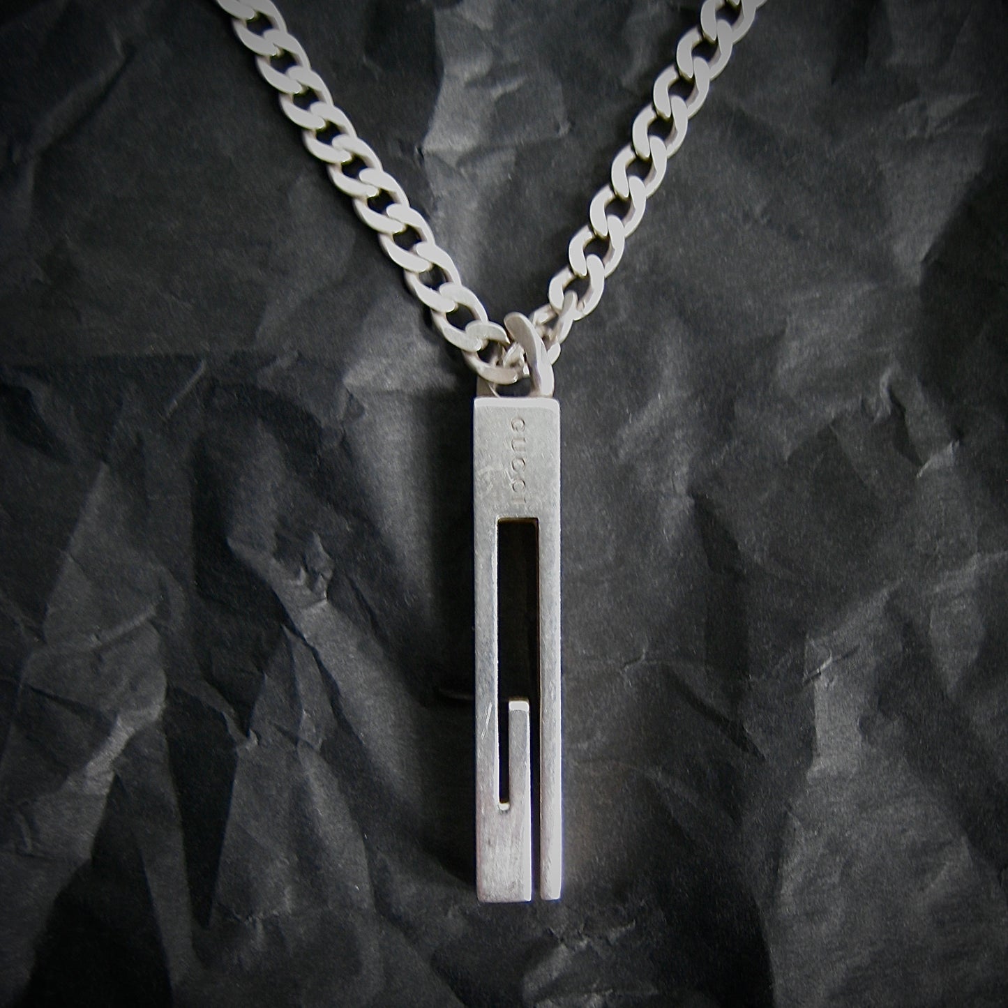 Gucci high fashion sterling silver necklace