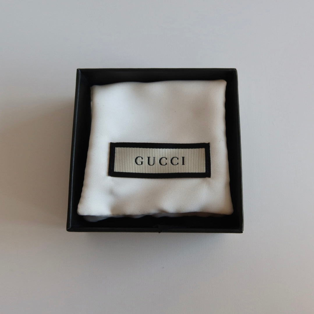 Gucci Sterling Silver “G” Logo Ring