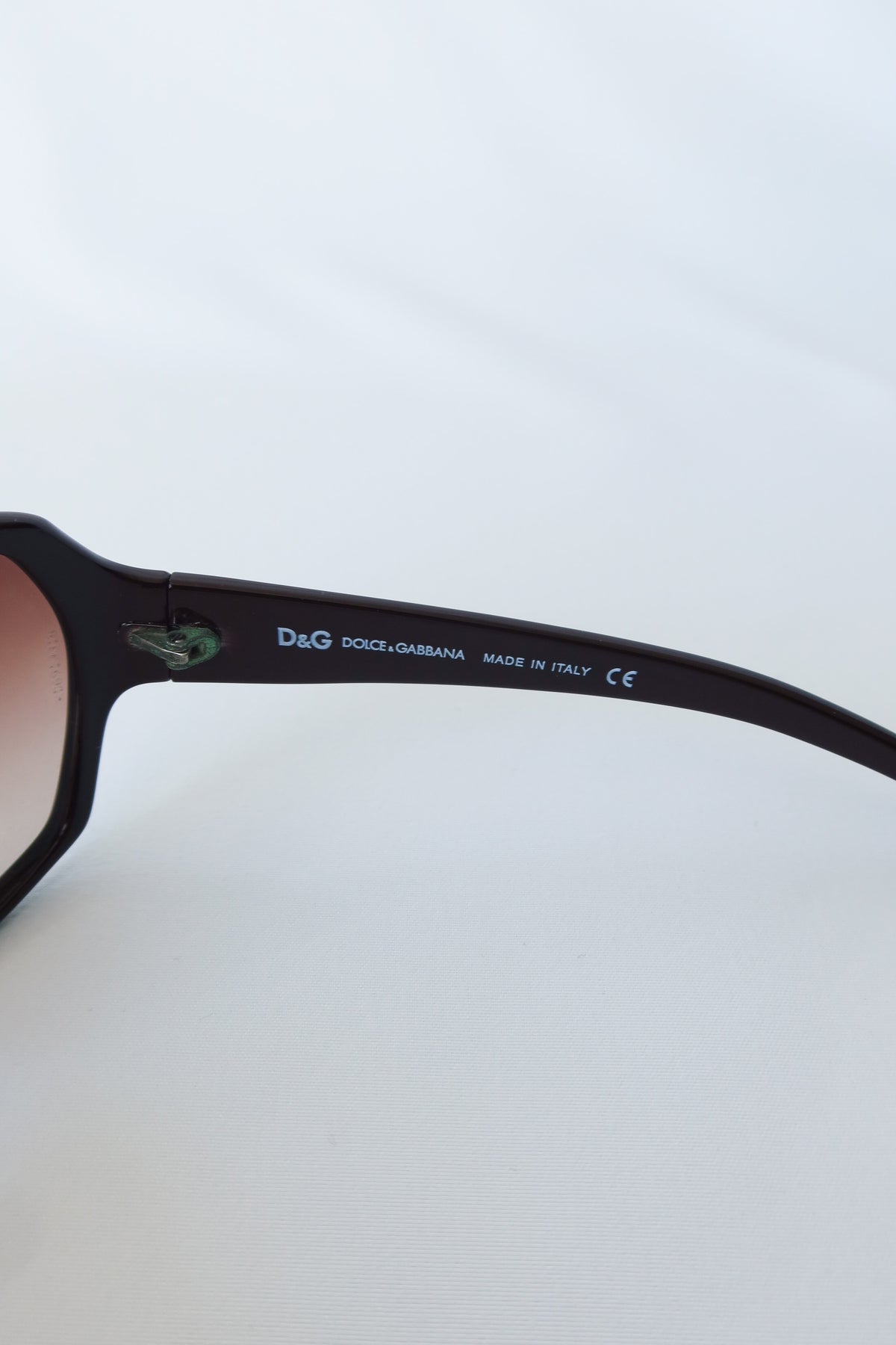 D&G Brown Crystal Logo Sunglasses · case
