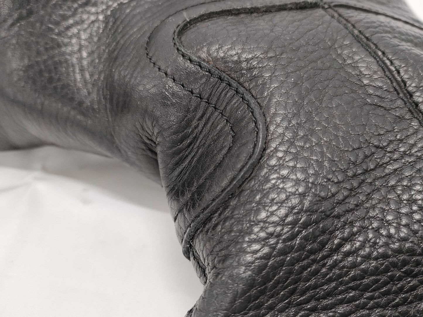 GUCCI long black grain-leather riding boots