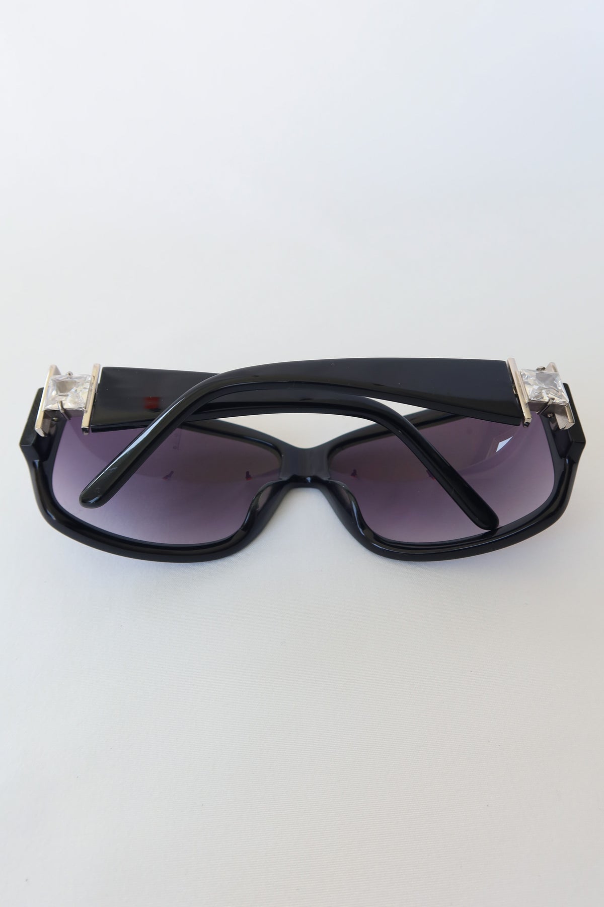 Gucci Black Crystal Hinge Sunglasses