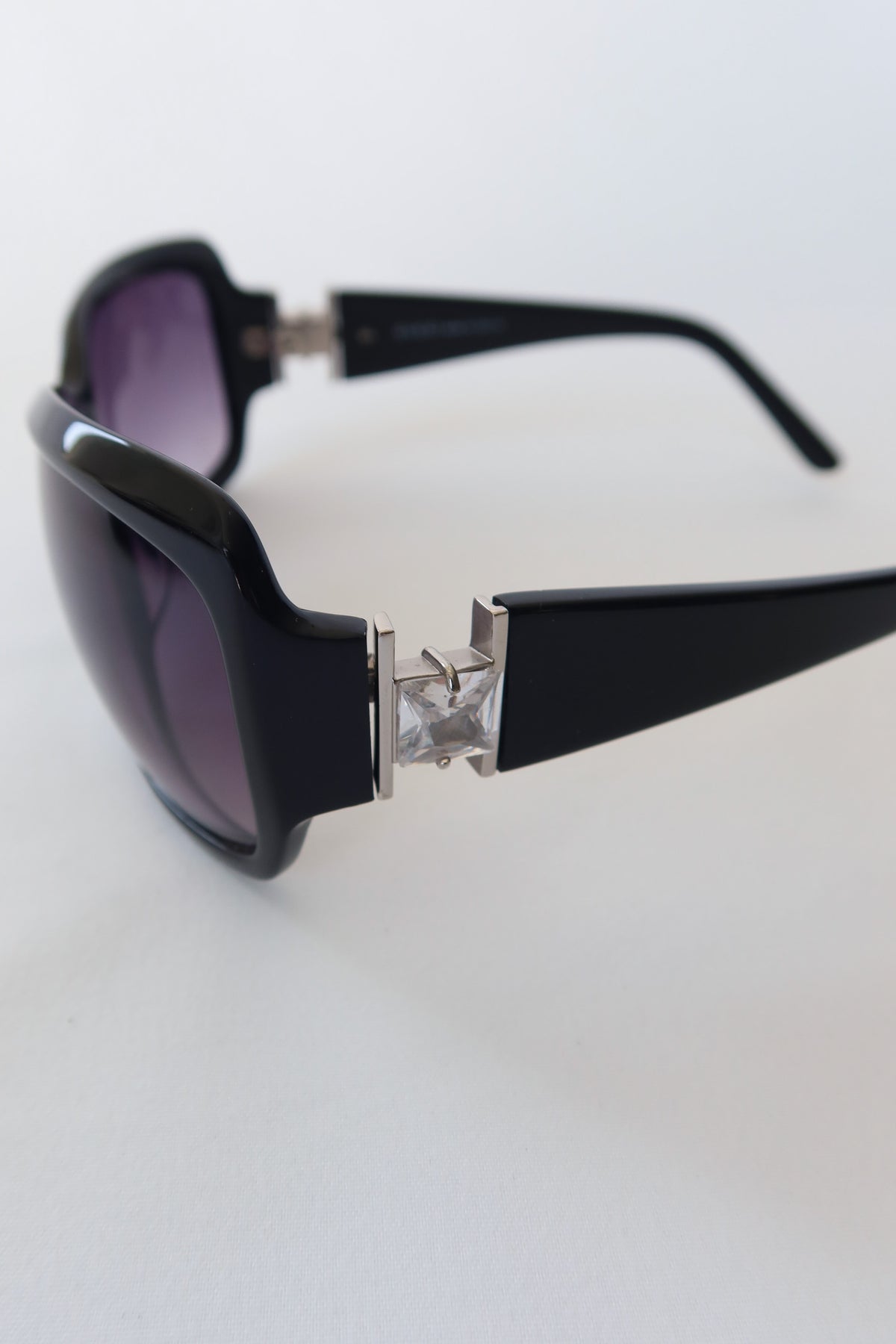 Gucci Black Crystal Hinge Sunglasses