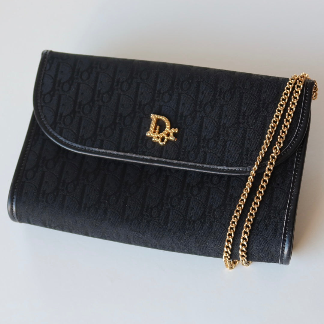 Dior Noir Chain Bag | Circa late 70s–80s