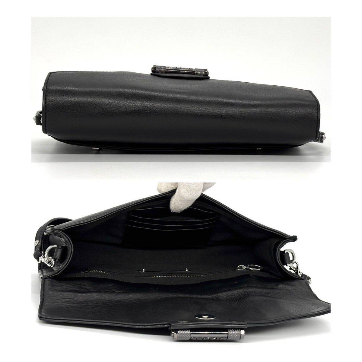 Diesel Black Leather Shoulder Bag