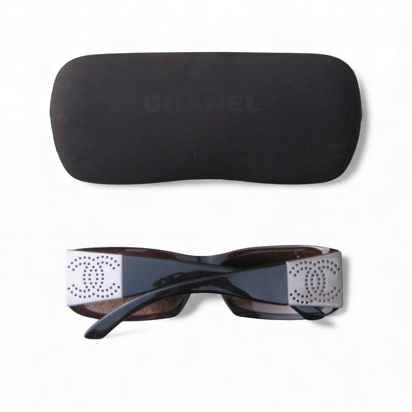 CHANEL early-2000s shield sunglasses
