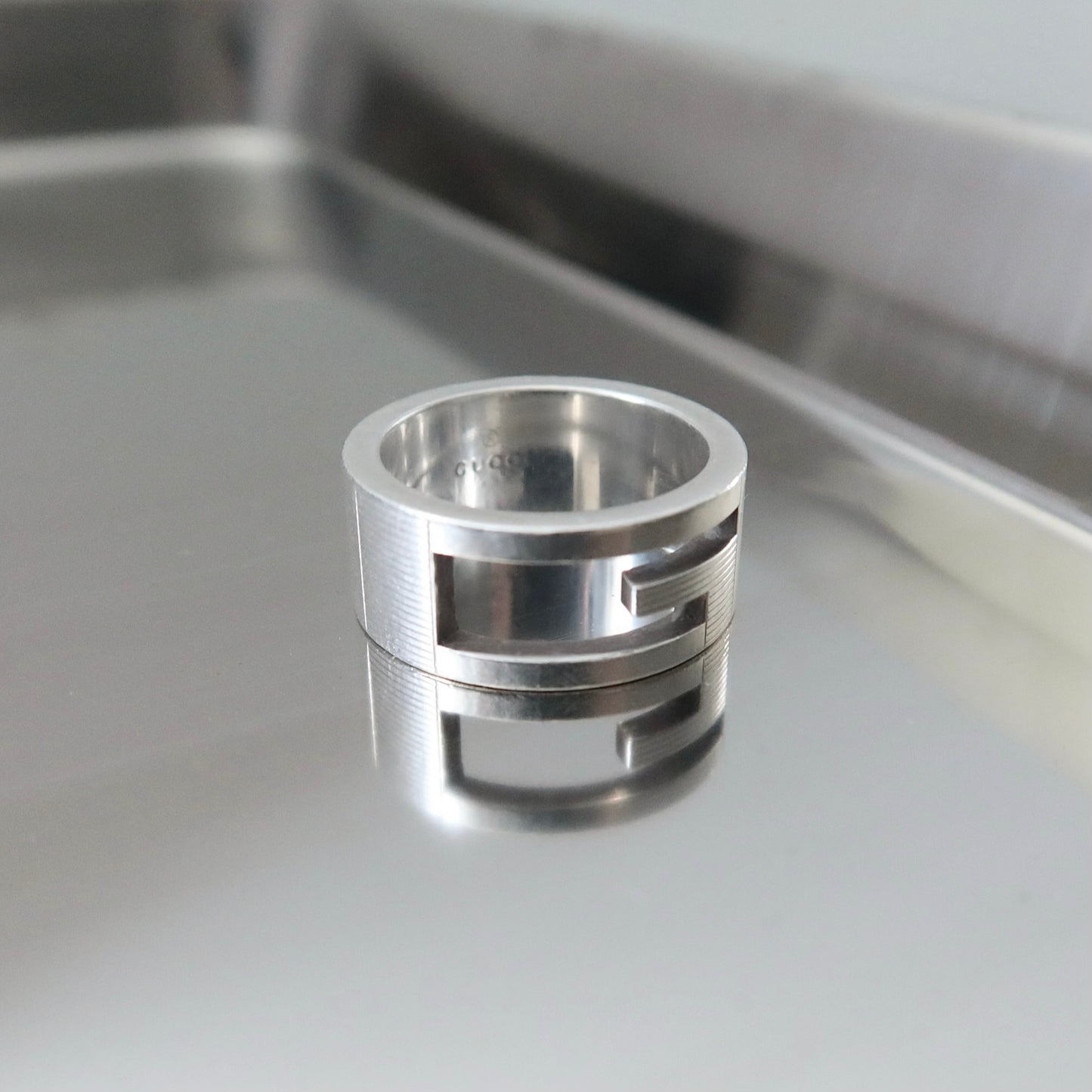 Gucci G Cut-Out Ring | Sterling Silver | 2000s