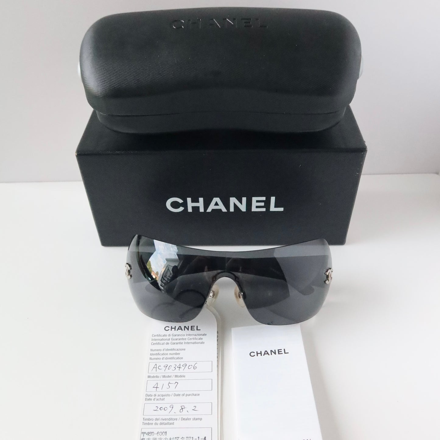 Chanel Shield Sunglasses 4157-Q C.12/87