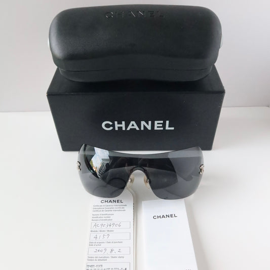 Chanel Shield Sunglasses 4157-Q C.12/87