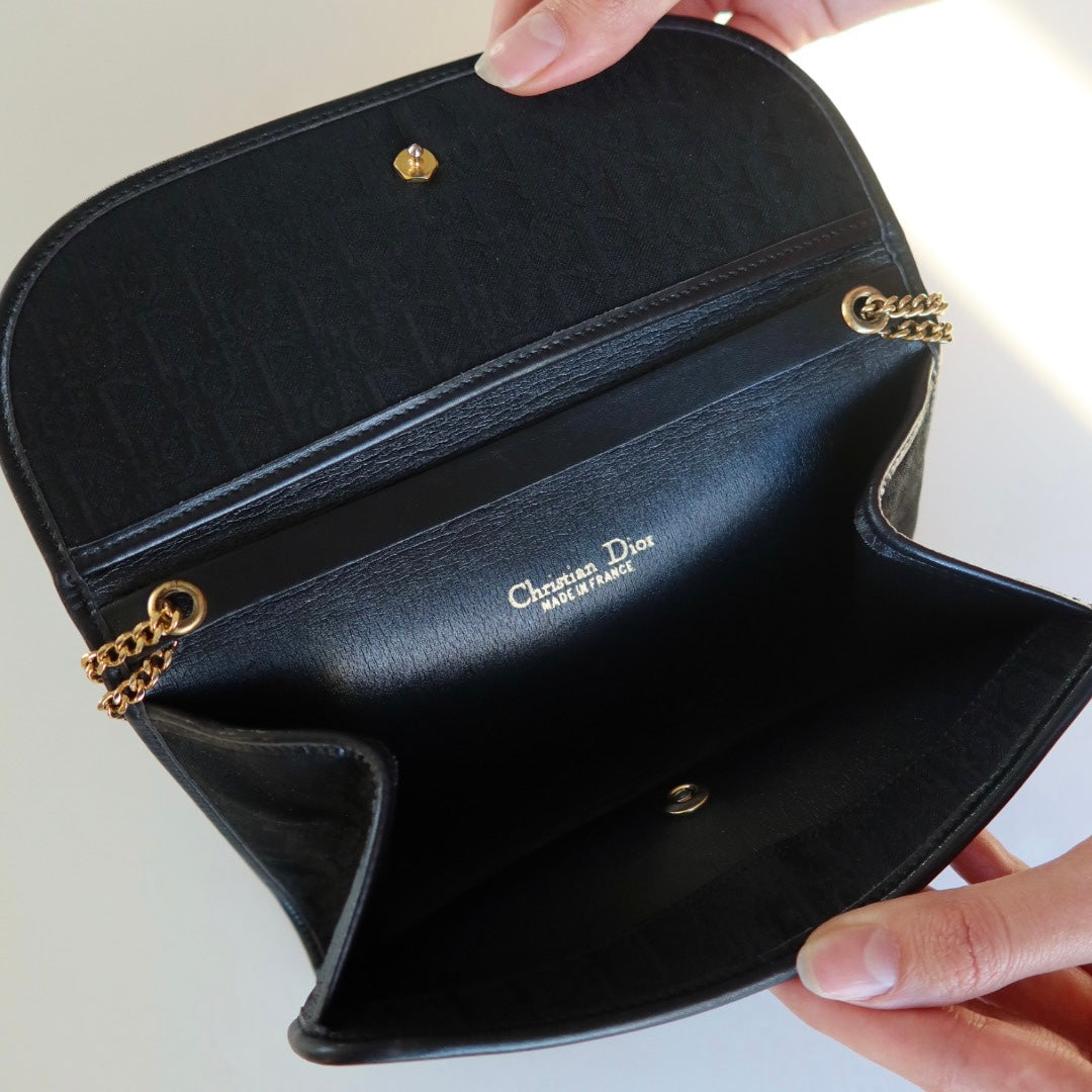 Dior Noir Chain Bag | Circa late 70s–80s