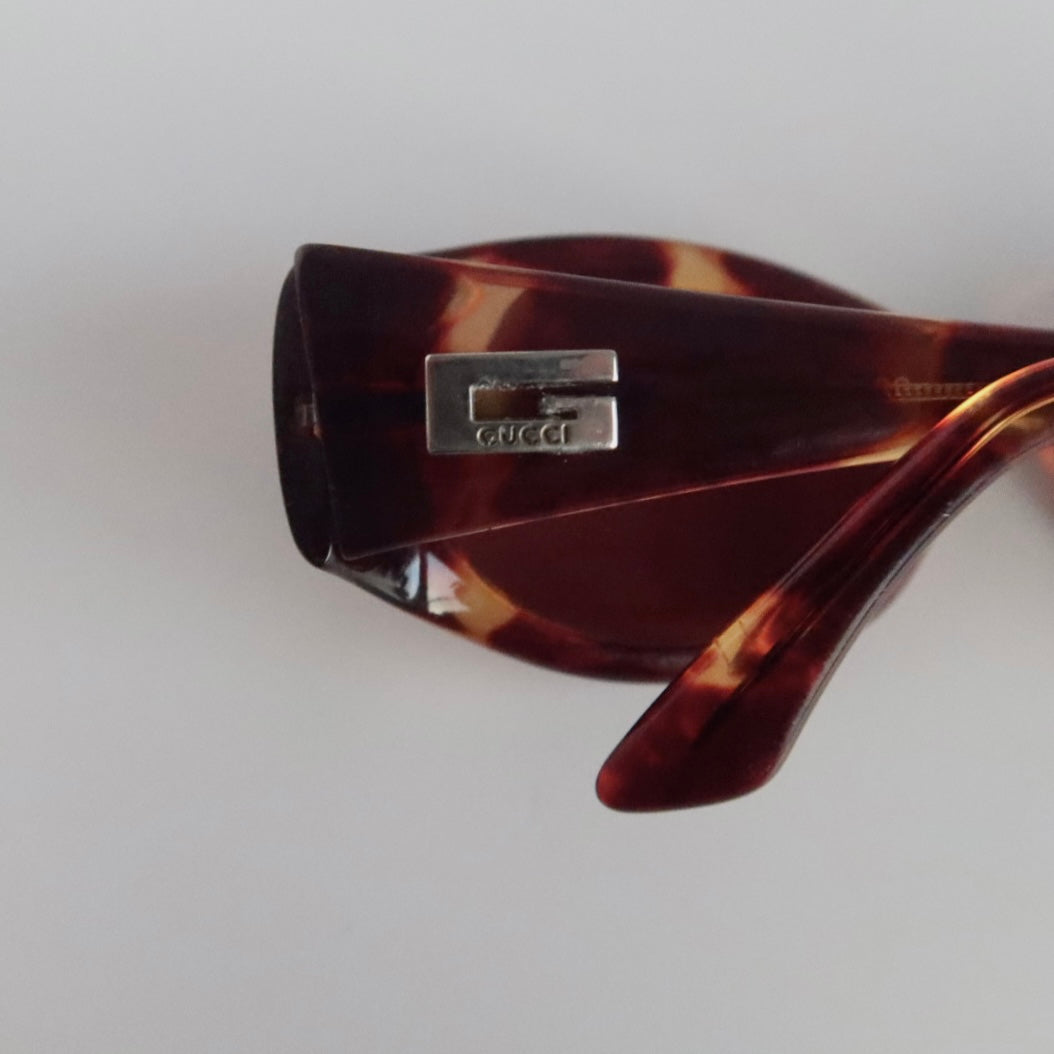 Gucci oval sunglasses tortoiseshell #076