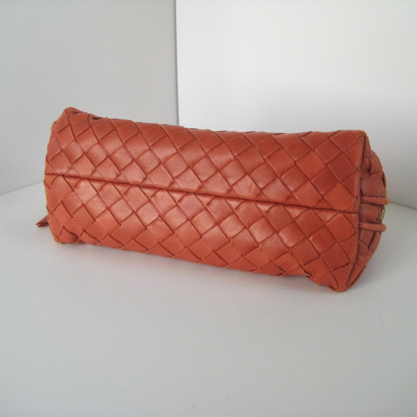 Bottega Veneta Intrecciato Leather Pouch Vintage Italian Classic