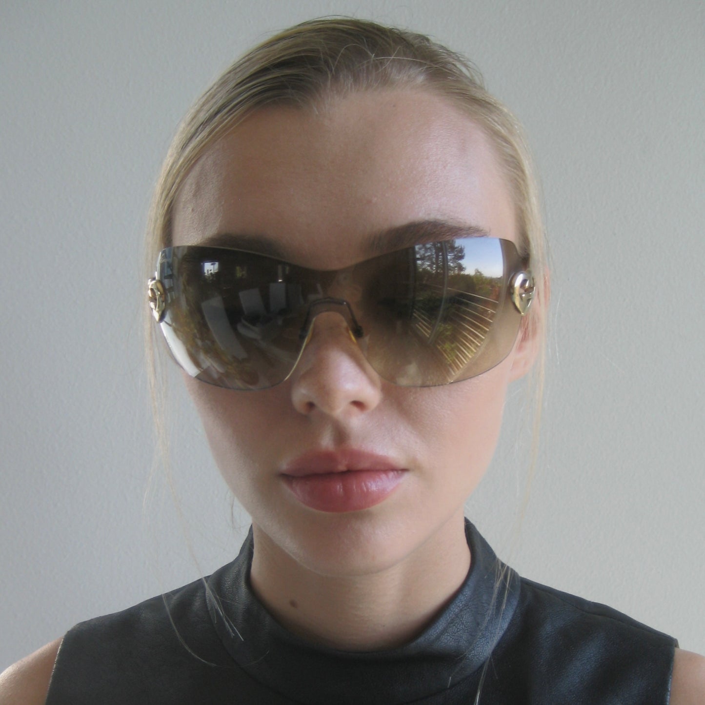 Gucci Rimless Shield Sunglasses