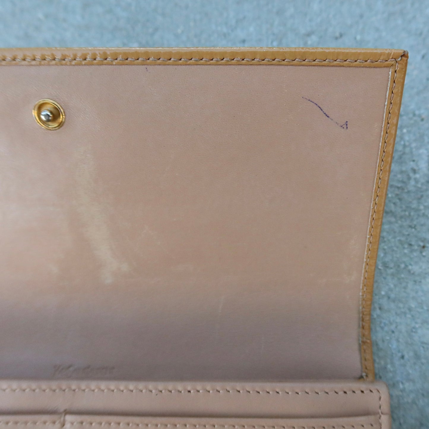 Yves Saint Laurent Patent Leather Long Wallet (YSL Monogram)