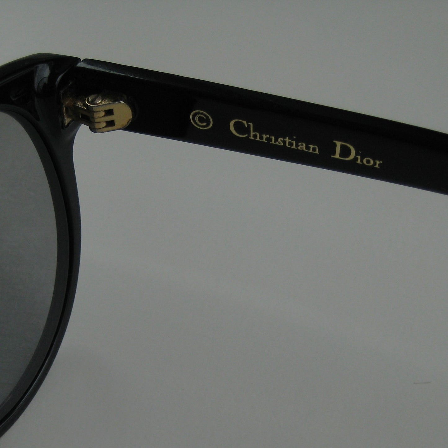 Christian Dior 80s Black Oblique Sunglasses | Parisian Icon