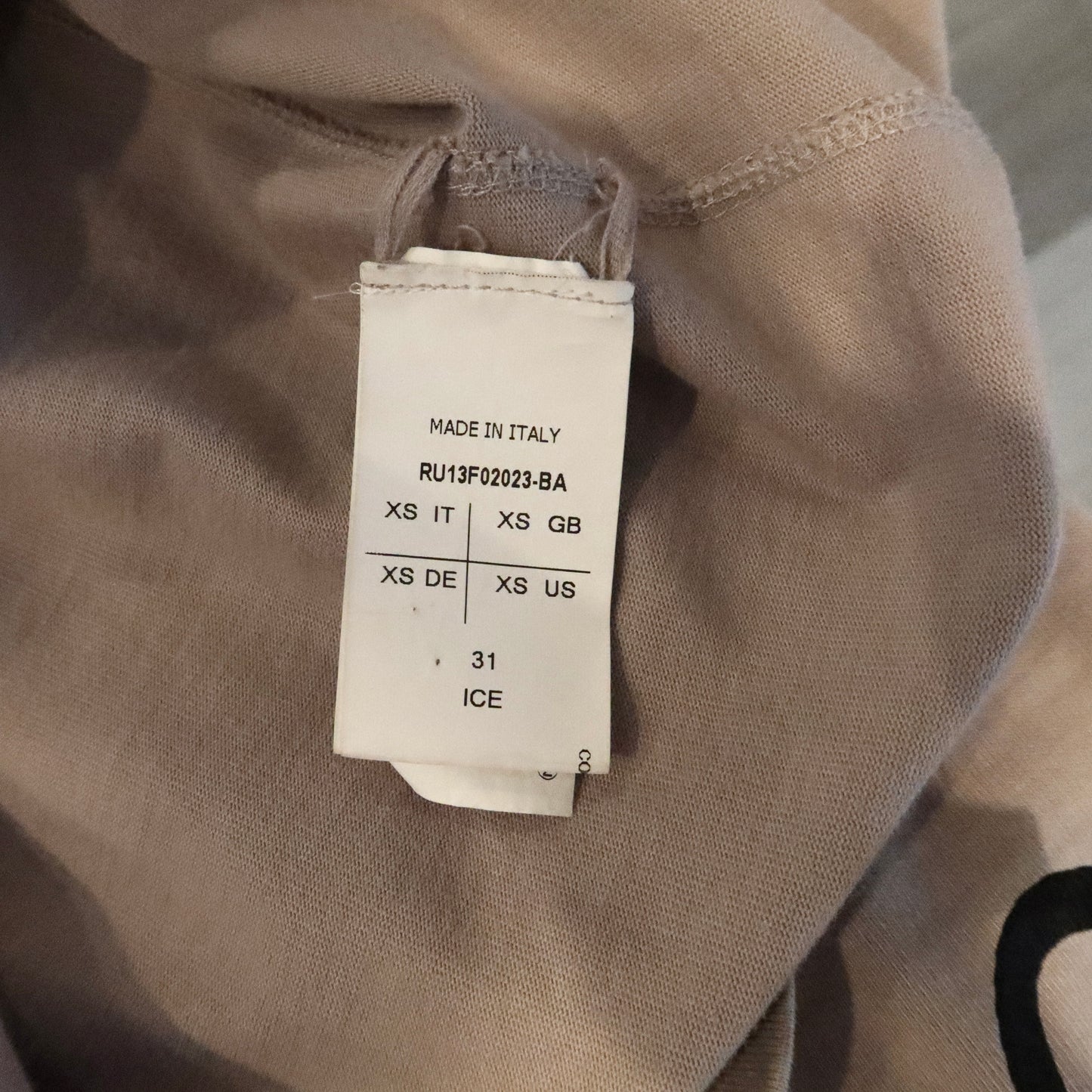 Rick Owens draped hooded long-sleeve top