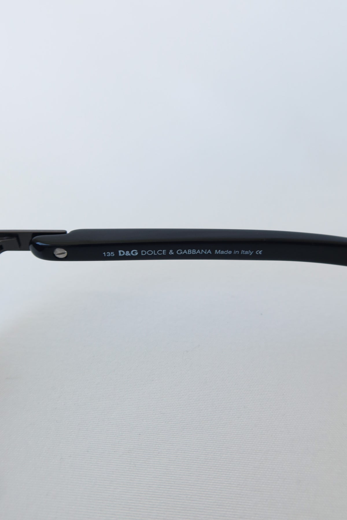 D&G Black Rectangle Sunglasses · Case