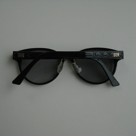 Christian Dior 80s Black Oblique Sunglasses | Parisian Icon