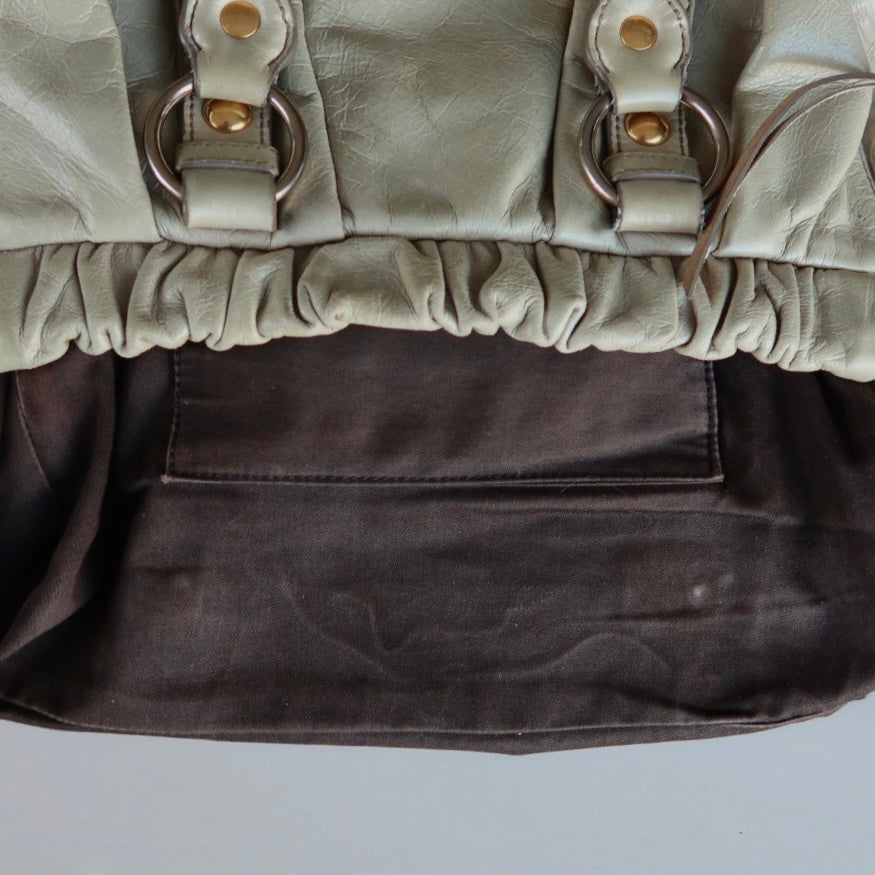 Miu Miu Ruched Leather Bag | 2000s Archive Chic
