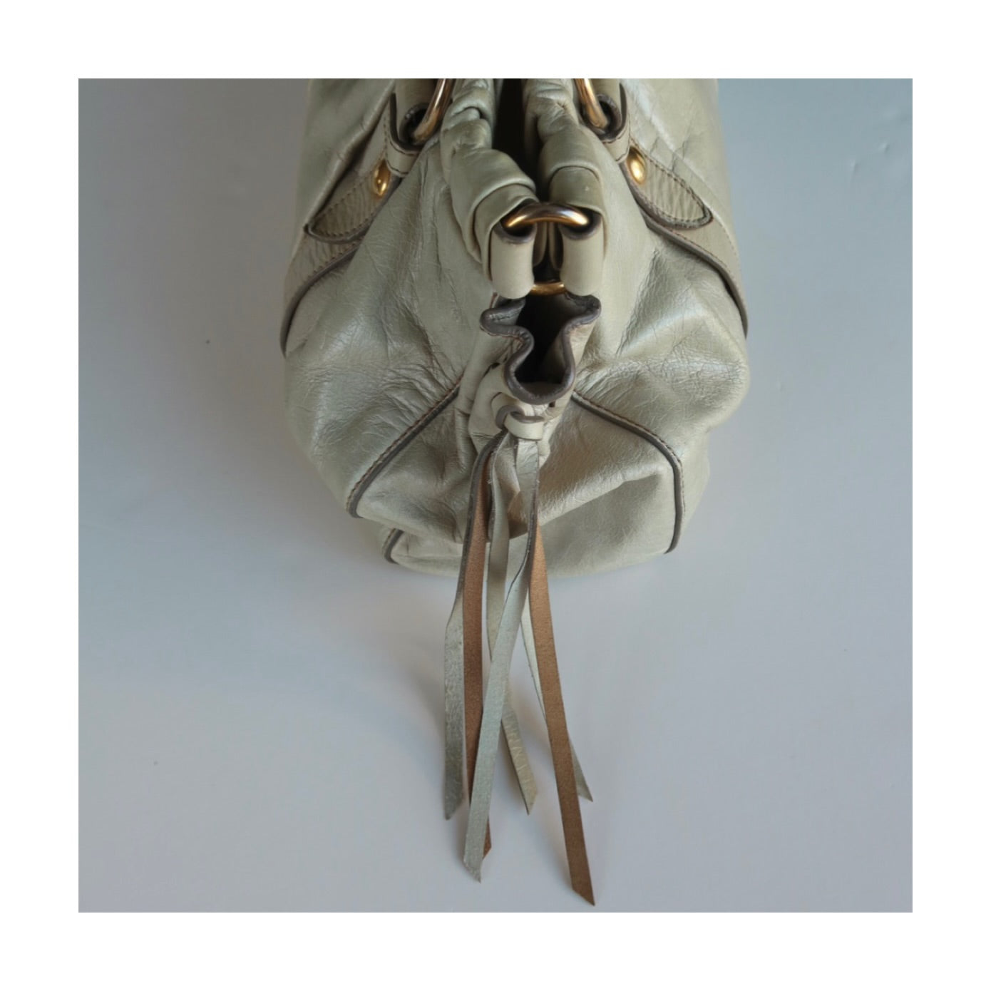 Miu Miu Ruched Leather Bag | 2000s Archive Chic