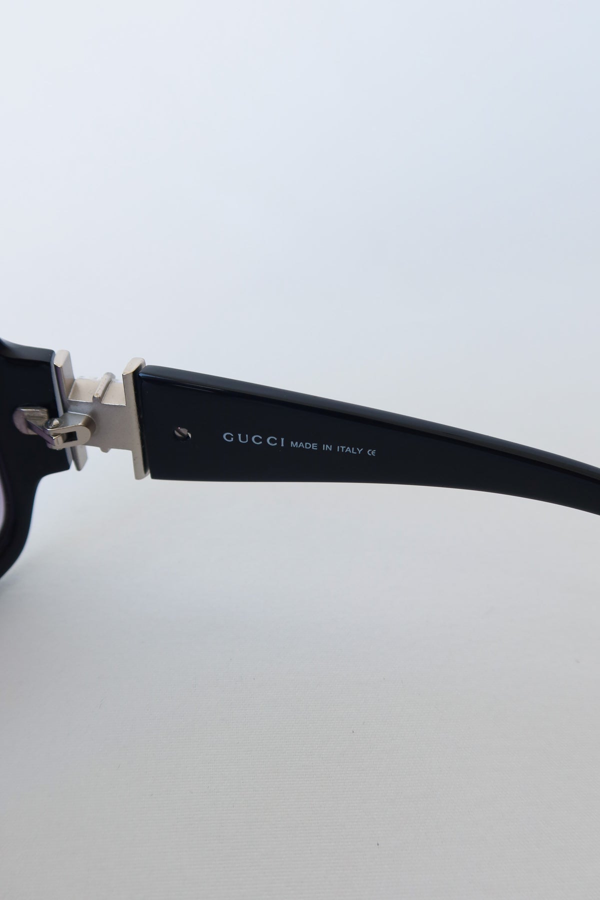 Gucci Black Crystal Hinge Sunglasses
