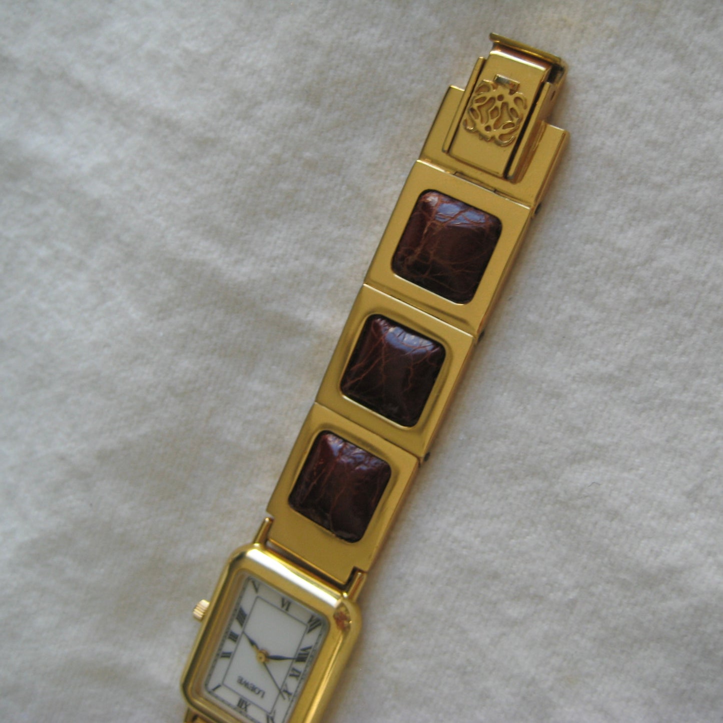 Loewe Gold & Leather Bracelet Watch | 70s/80s Archive Elegance