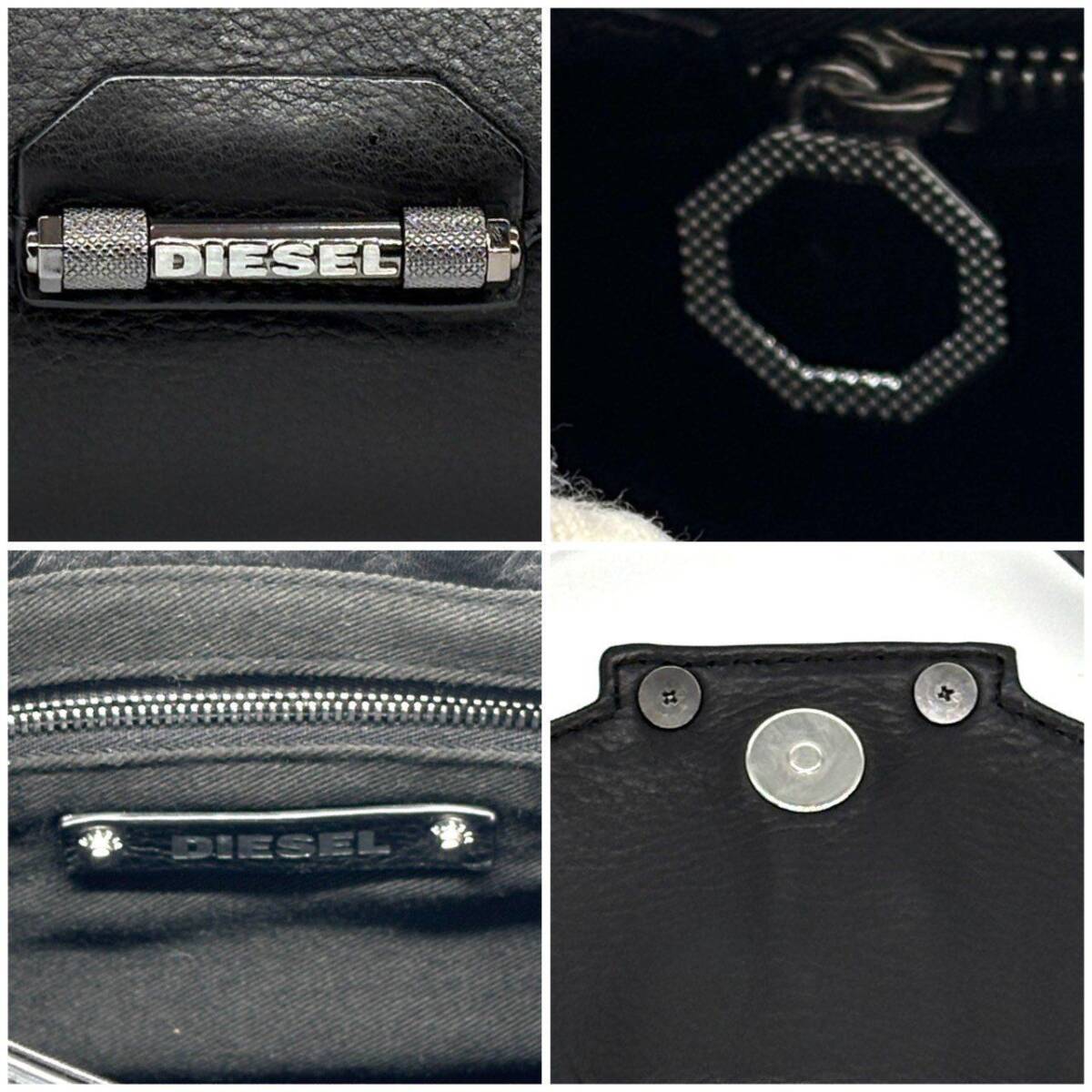Diesel Black Leather Shoulder Bag