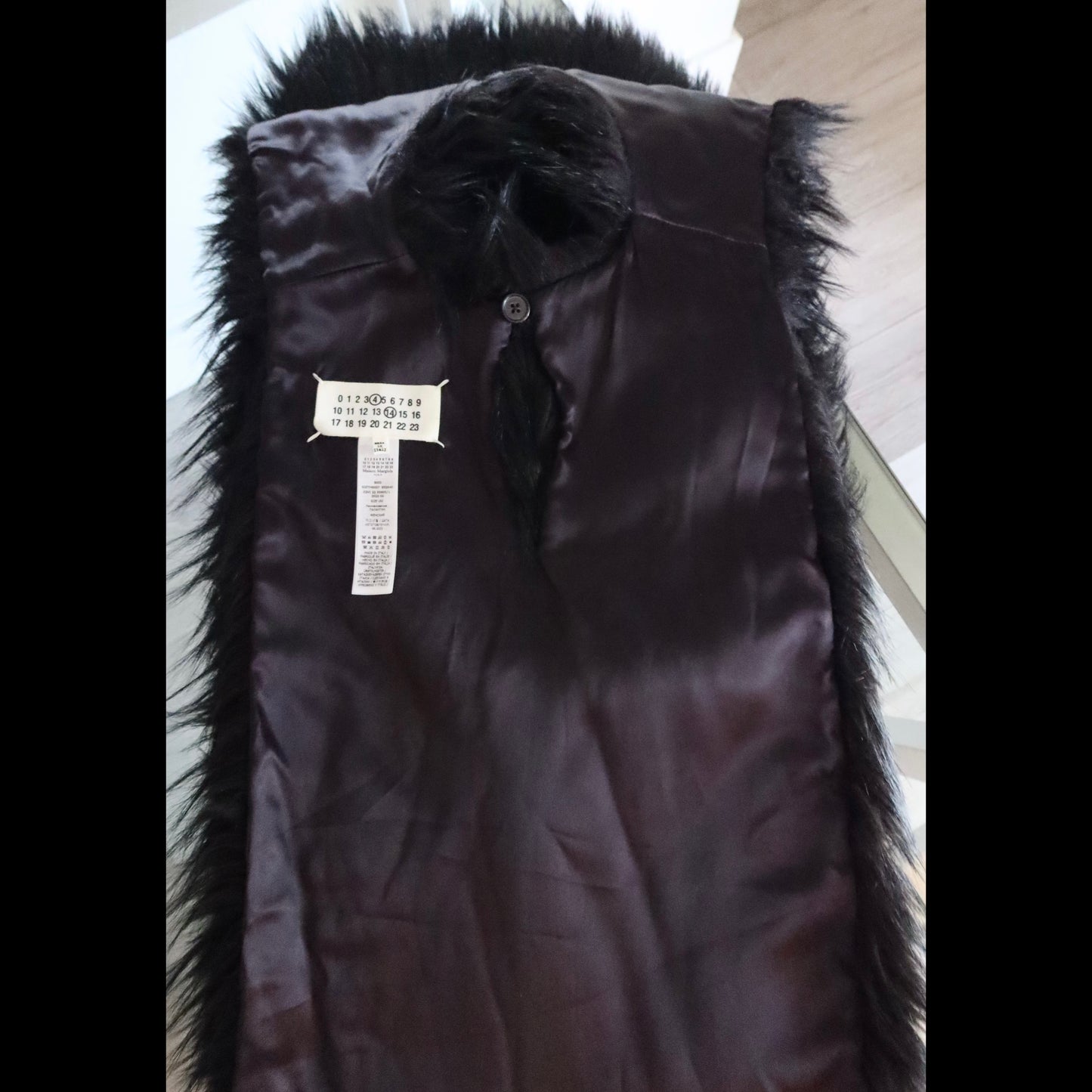 Maison Margiela faux fur capelet
