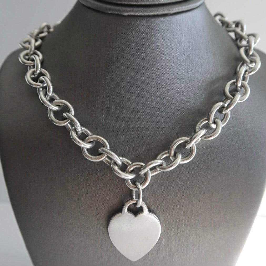 TIFFANY & CO. Heart Tag Necklace | Early 2000s Icon