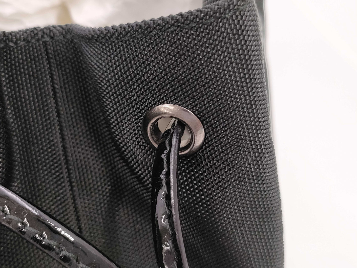 Gucci Black Nylon Mini Drawstring Pouch