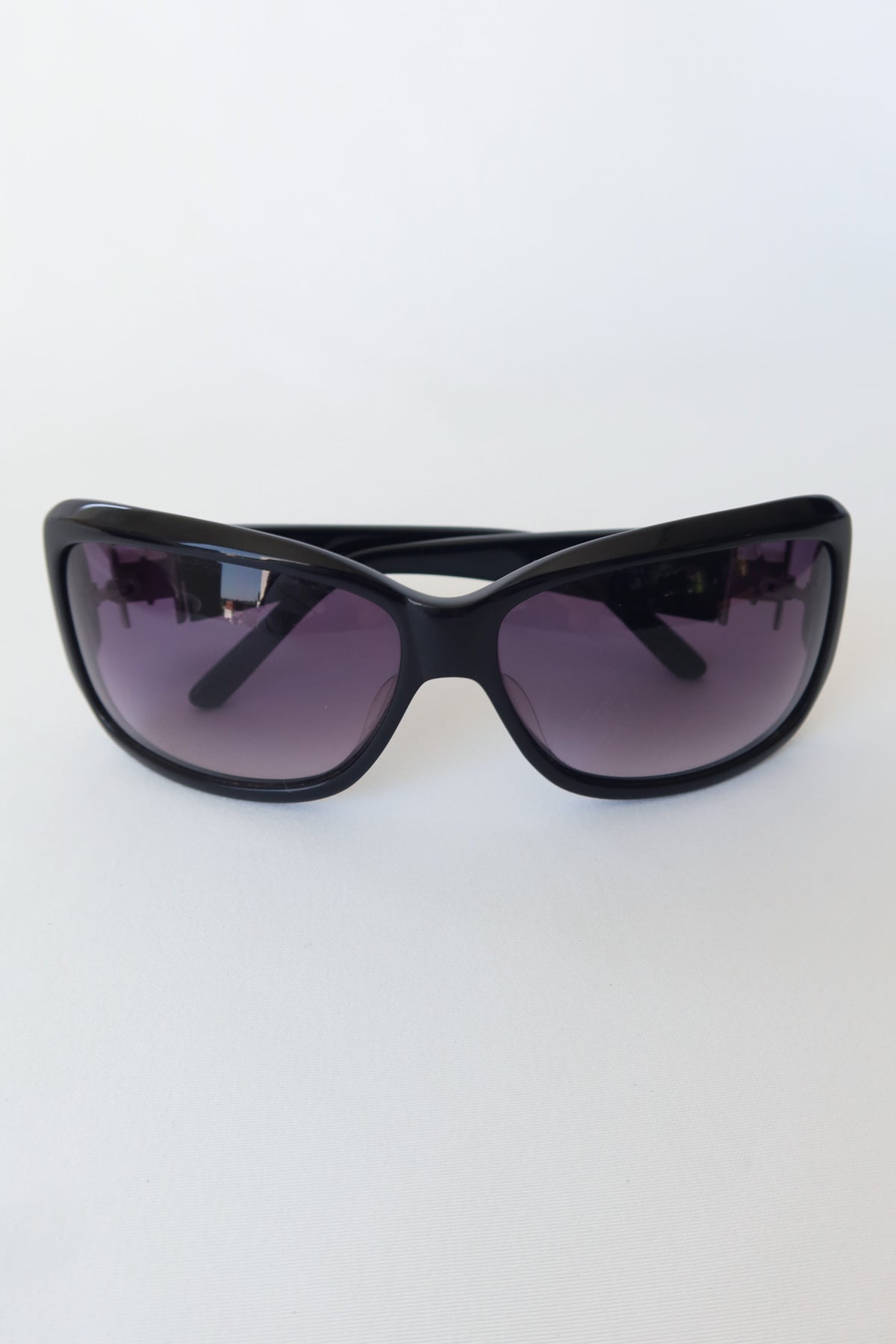 Gucci Black Crystal Hinge Sunglasses