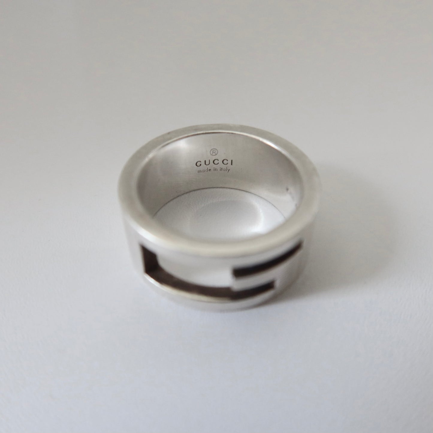 Gucci G Cut-Out Ring | Sterling Silver | 2000s