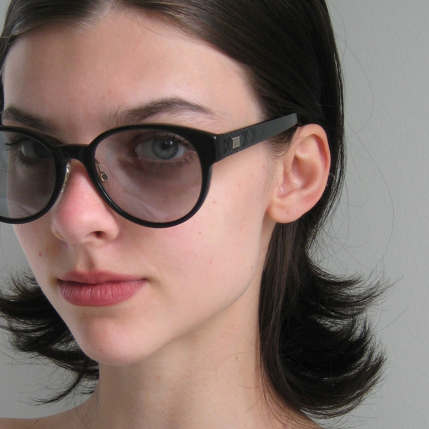 Christian Dior 80s Black Oblique Sunglasses | Parisian Icon