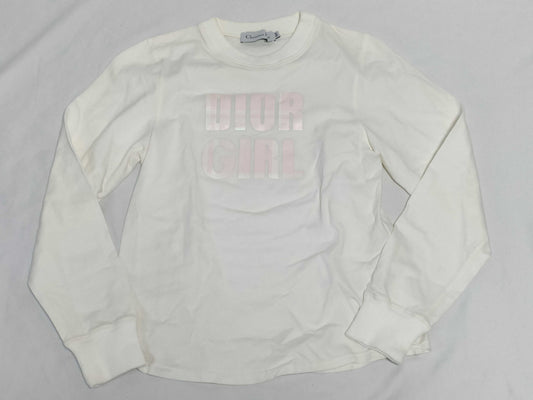 Christian Dior white stretch cotton sweatshirt