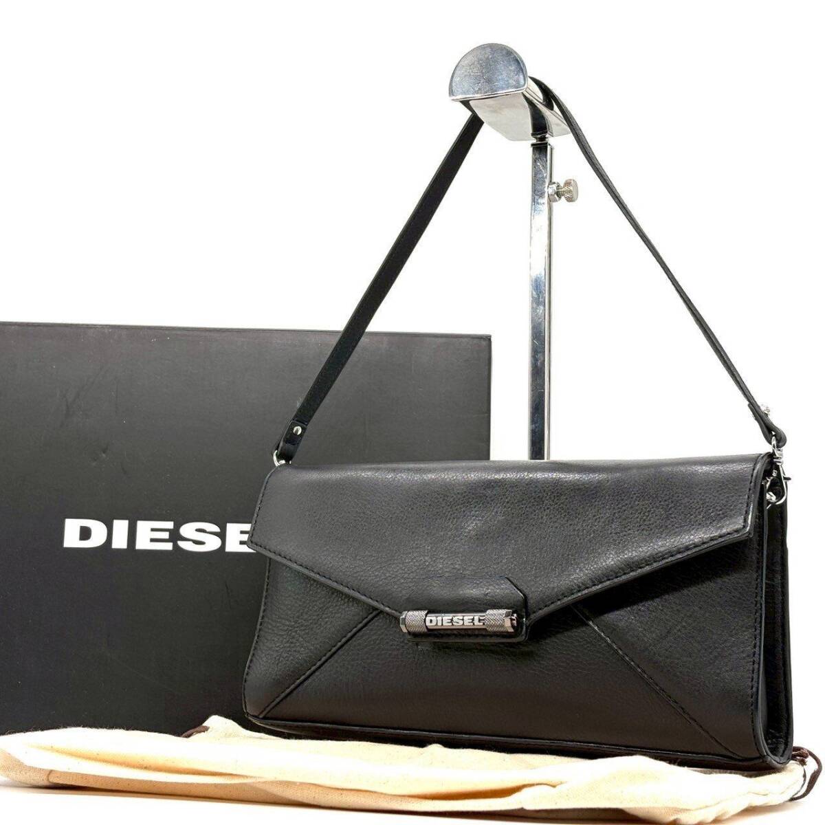 Diesel Black Leather Shoulder Bag