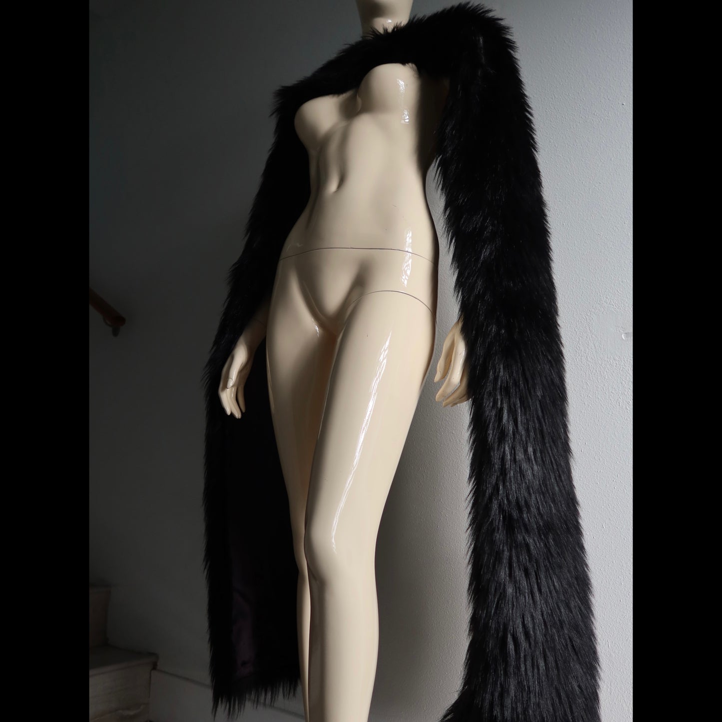 Maison Margiela faux fur capelet