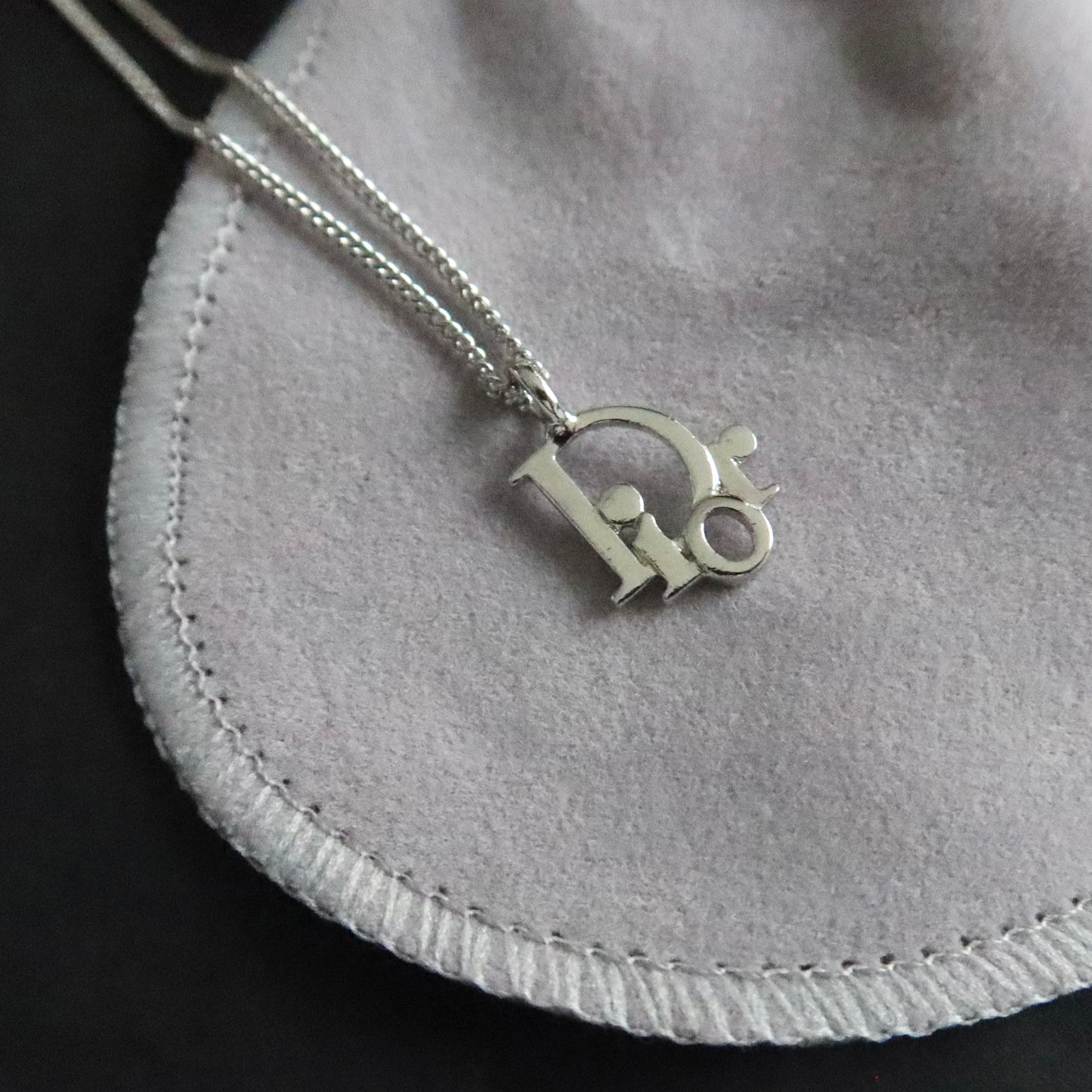 Dior logo bracelet in silver-tone