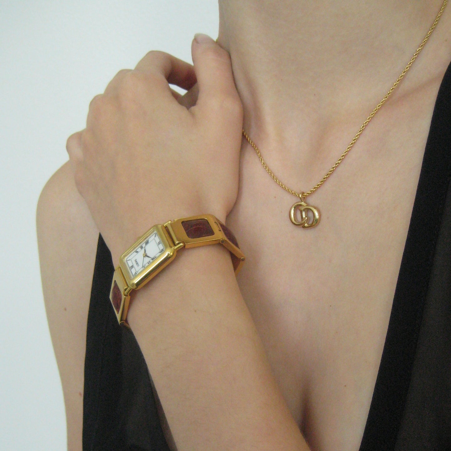 Loewe Gold & Leather Bracelet Watch | 70s/80s Archive Elegance