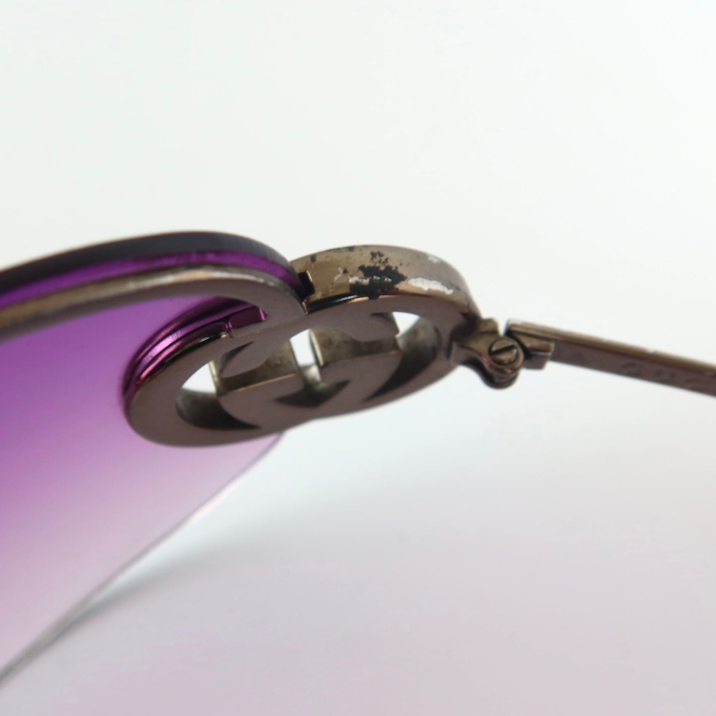 gucci rimless shield sunglasses