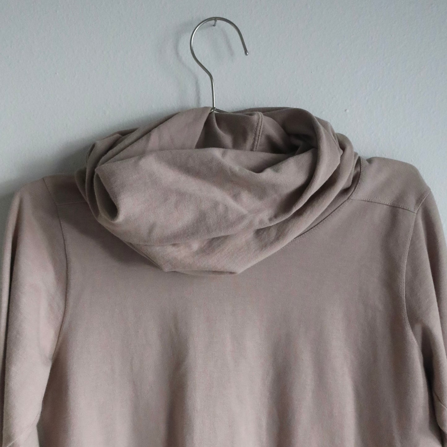 Rick Owens draped hooded long-sleeve top
