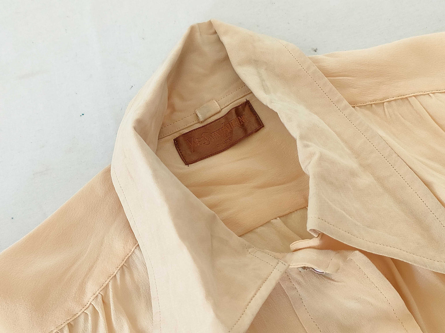 Yves Saint Laurent sheer silk blouse