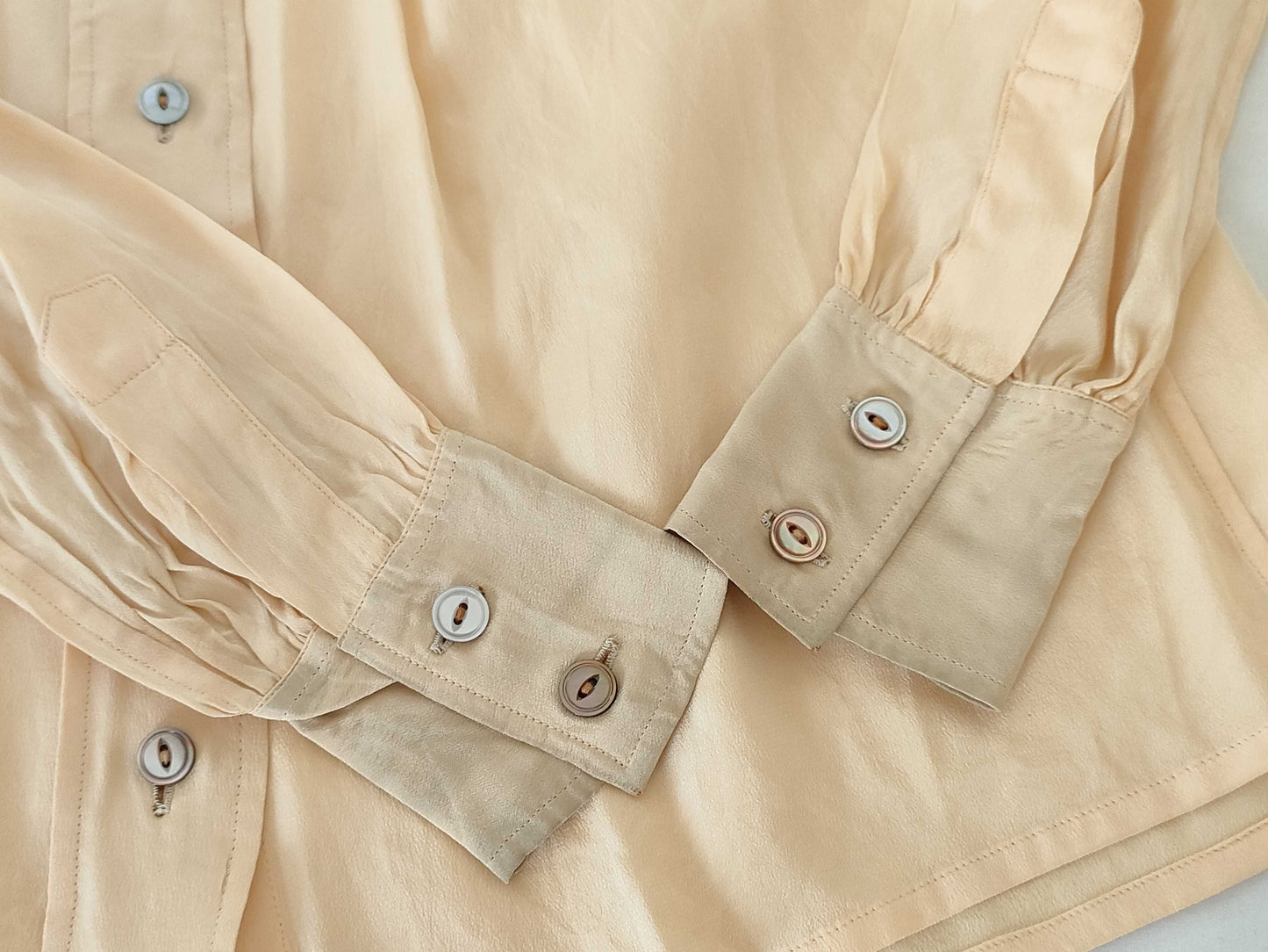 Yves Saint Laurent sheer silk blouse