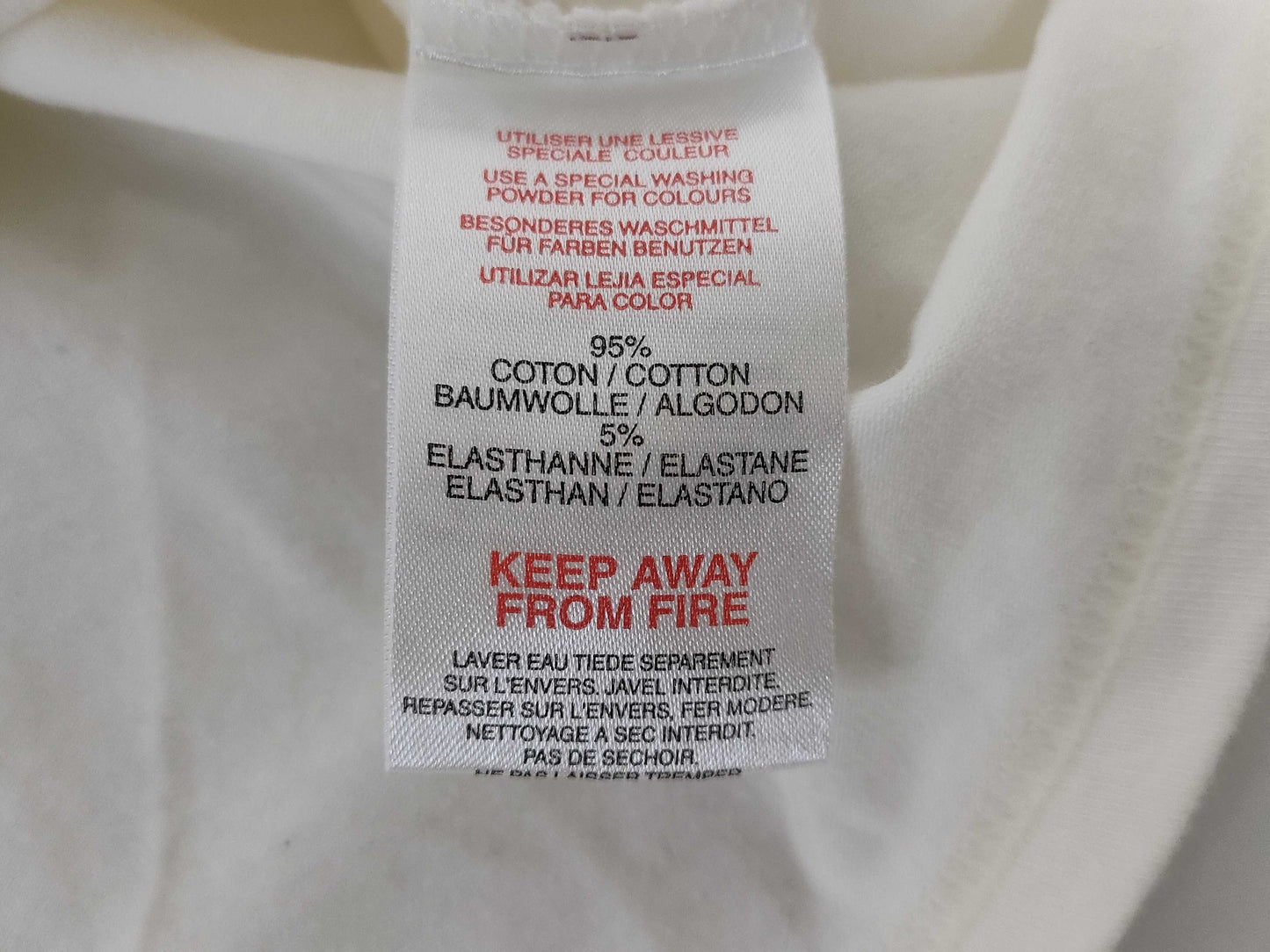 Christian Dior white stretch cotton sweatshirt