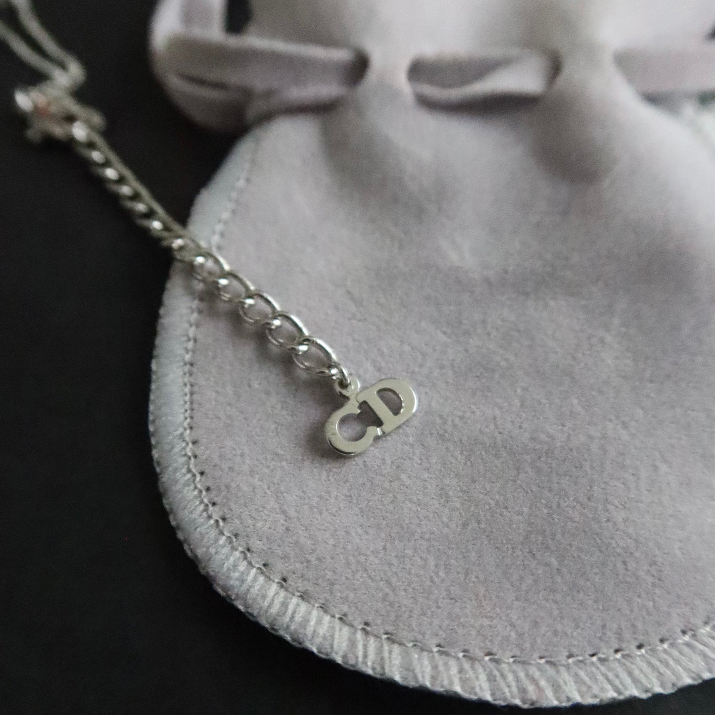 Dior logo bracelet in silver-tone