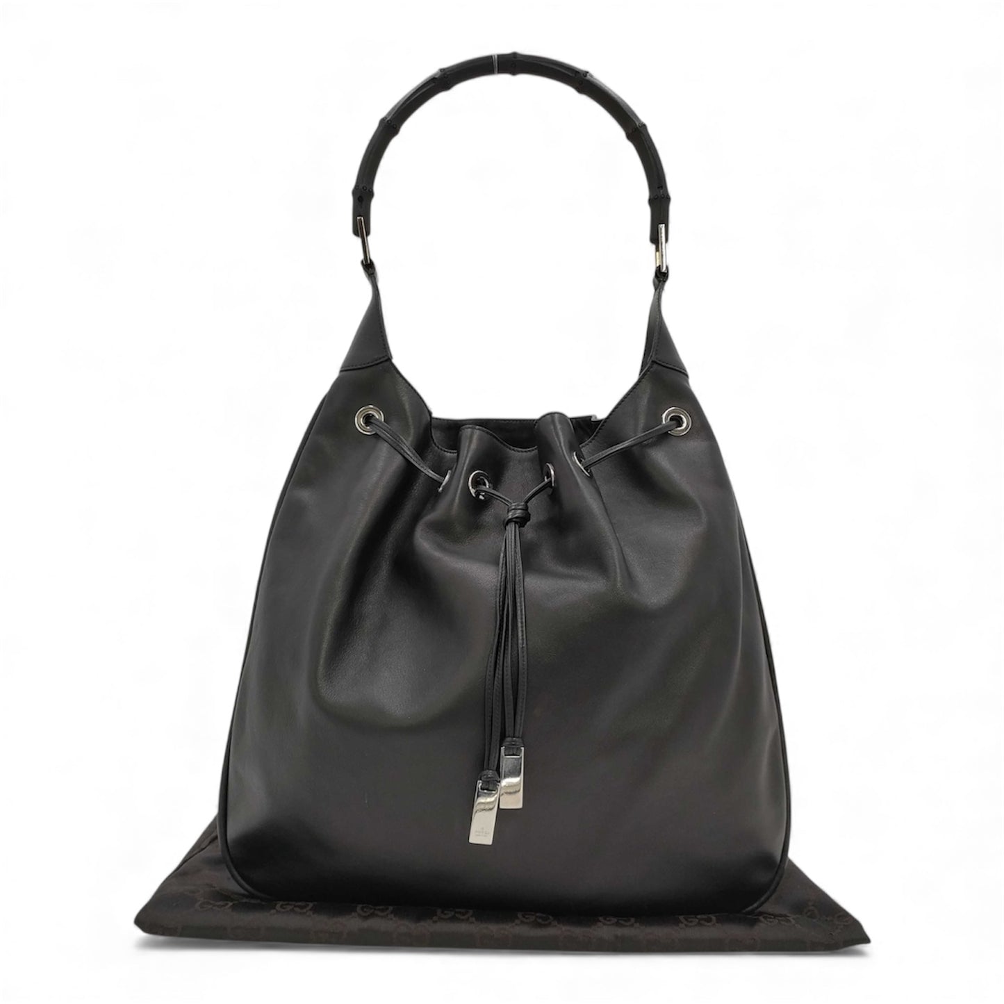 Vintage Gucci Bamboo Drawstring Shoulder