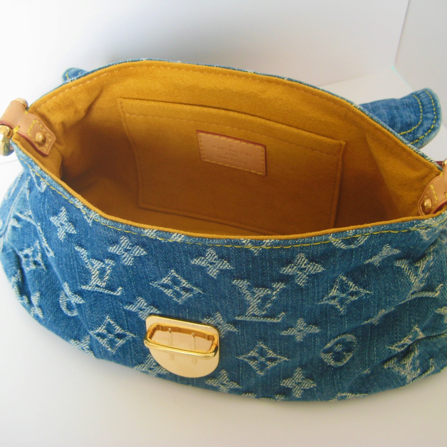 Louis Vuitton Denim Mini Pleaty Bag | 
Pre-owned 2005