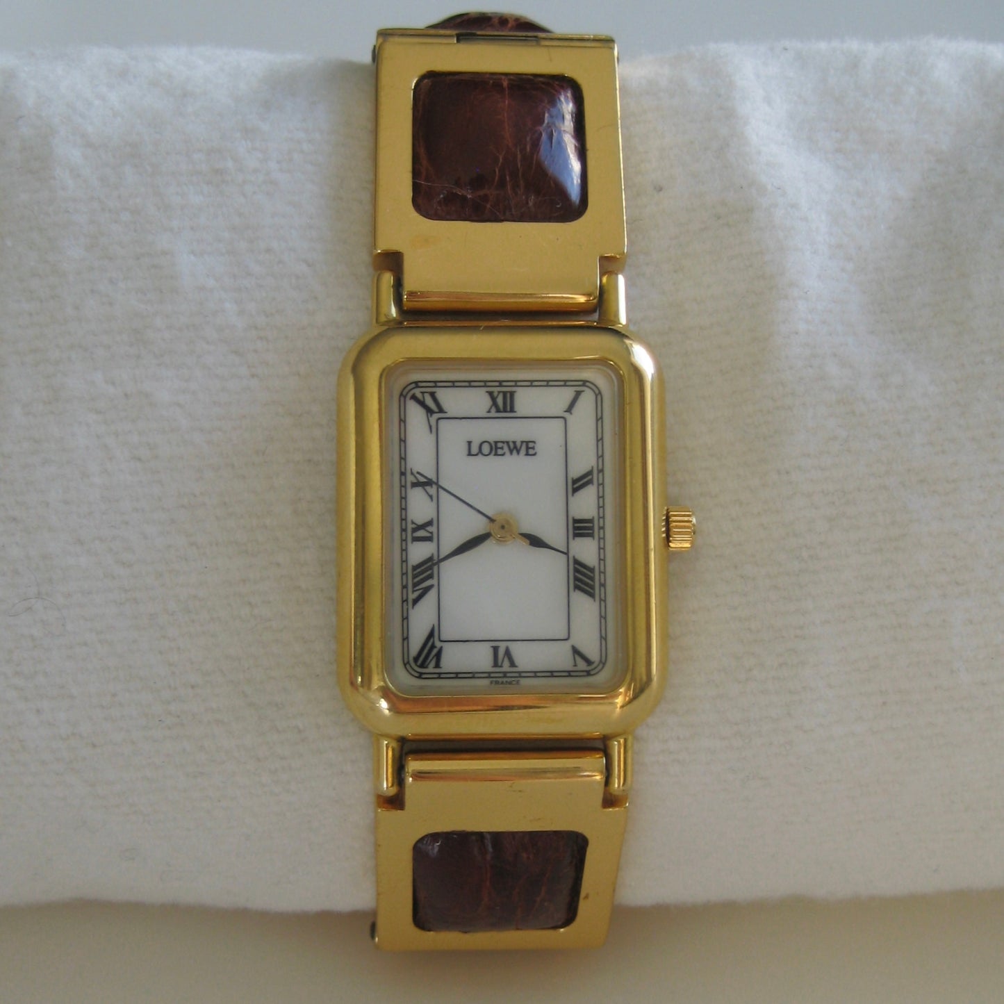 Loewe Gold & Leather Bracelet Watch | 70s/80s Archive Elegance